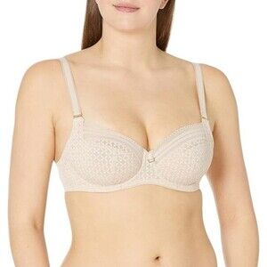 Freya AA5641 Viva Underwire Side Support Bra Full Coverage Beige Sz 34DD